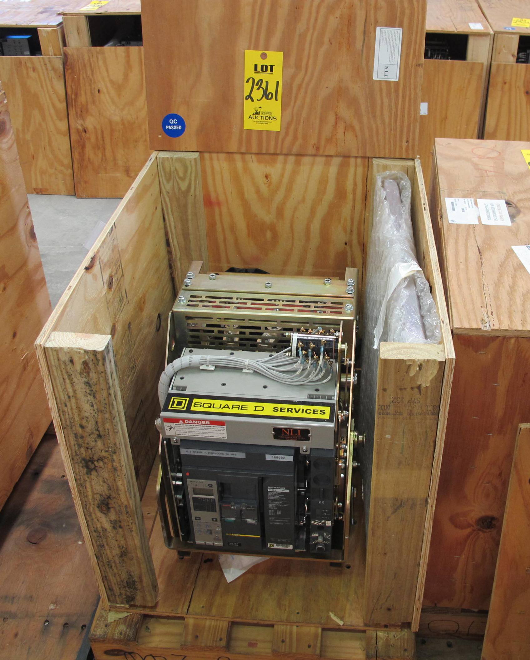 BREAKER, CIRCUIT, 600 FRAME AMP RATING, MASTERPACT NT 08N1 KIND, 3 POLE, 480 VOLT RATING SQUARE D DIRECT REPLACEMENT FOR 1E ABB K-600S INCLUDES ONE NEW 24" DOOR, MOUNTS USING EXISTING HINGES > CONTINUOUS CURRENT: 600A > INTERRUPTING RATING: 30KA @ 535 VAC > 125VDC OPERATED > MICROLOGIC TRIP UNIT 5.0A > 800A SENSOR > 400A SENSOR PLUG > 24" DOOR, PART # NLI-NT08N1-LISB8-EODC-SR-002 (W-44) LOADING & HANDLING FEE $15-